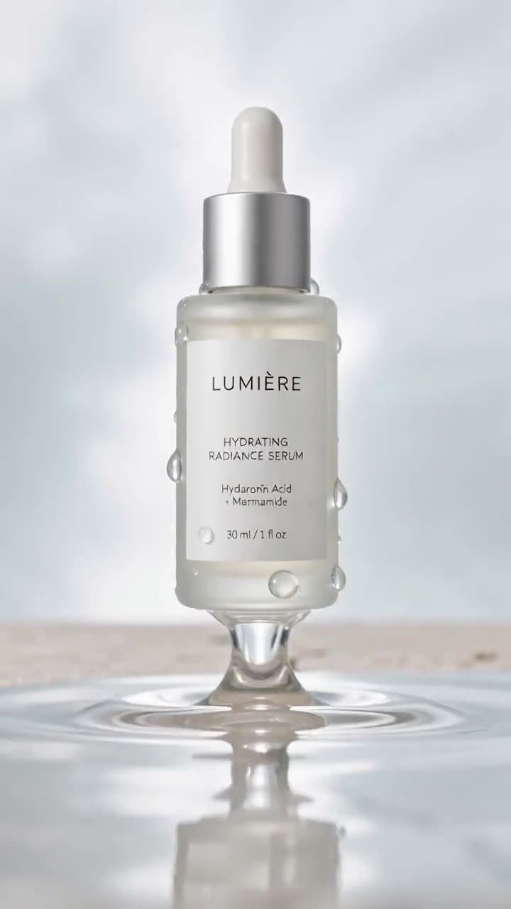 Skincare serum product ad